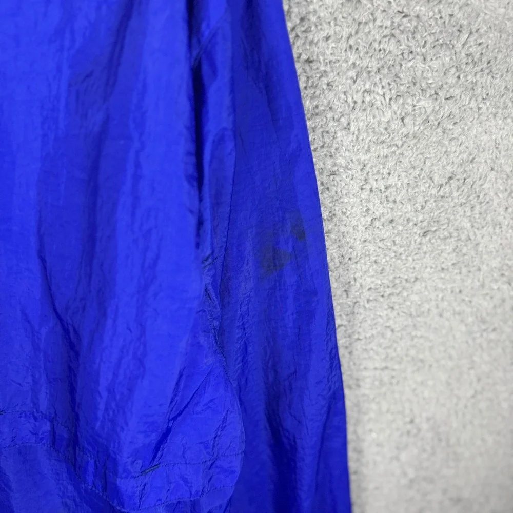 Vintage Adidas Equipment Windbreaker Jacket Mens Large Blue Neon Yellow 90s Zip‎